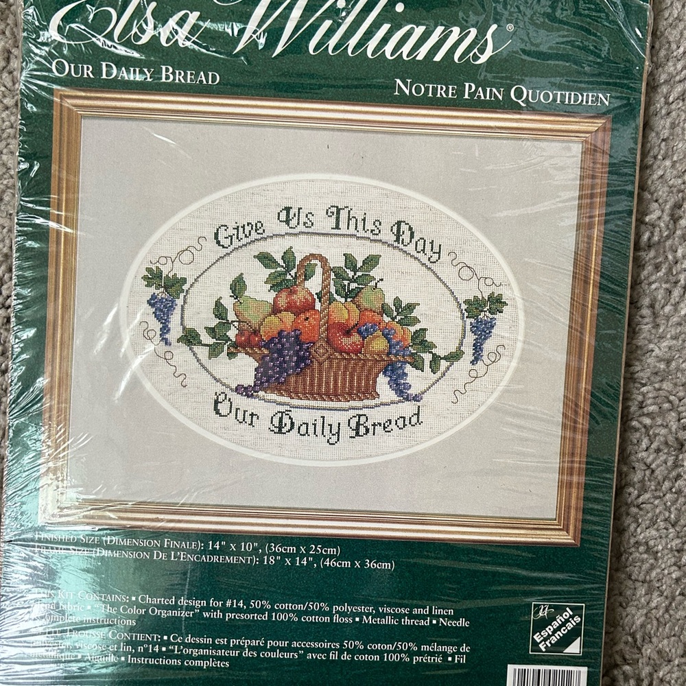 'Our Daily Bread' Needlepoint Kit - Multicolor